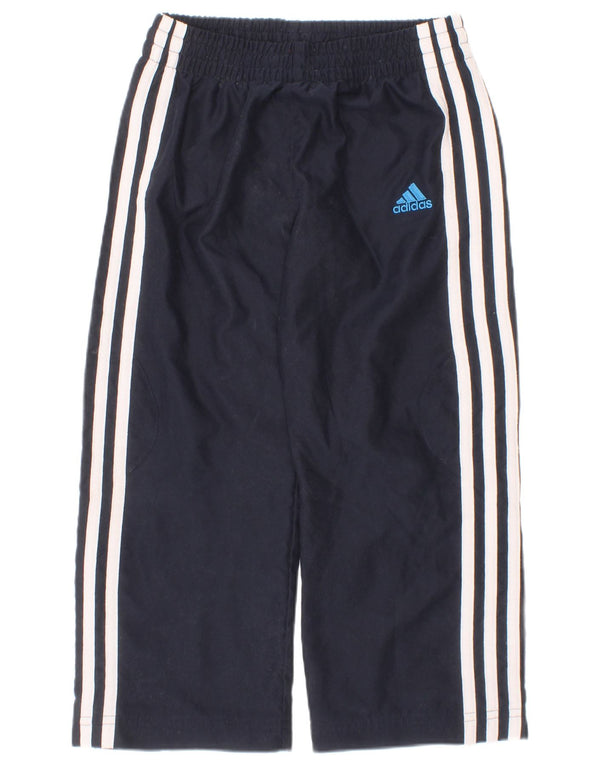 Adidas Drenge Træningsdragt Bukser 3-4 År Navy Blue Polyester Sports