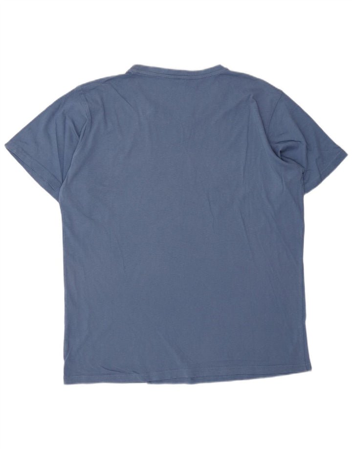 CARRERA Mens Graphic T-Shirt Top XL Blue Cotton