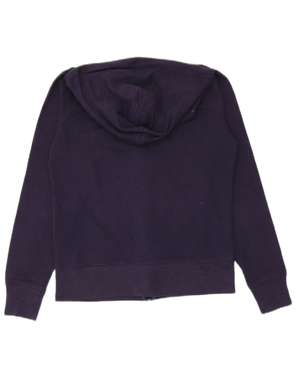 Gap Dame Grafisk Hættetrøje Sweater UK 10 Small Navy Blue Bomuld