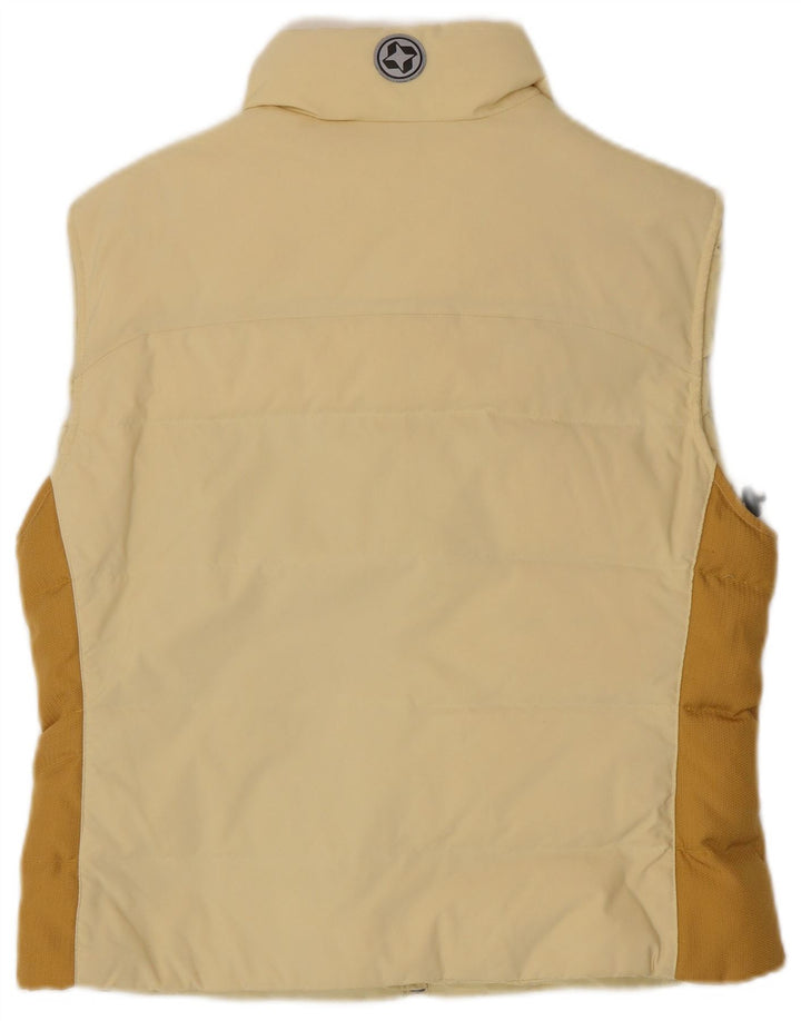 Colmar Womens Polstret Gilet IT 44 Medium Beige Colourblock Polyamid