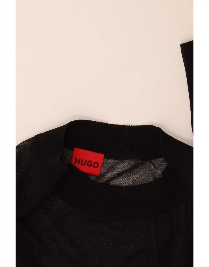Hugo Boss Dame Top Langærmet UK 14 Medium Sort