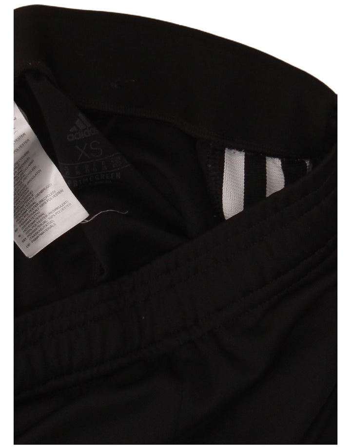 Adidas træningsbukser til kvinder UK 4/6 XS sort stribet polyester