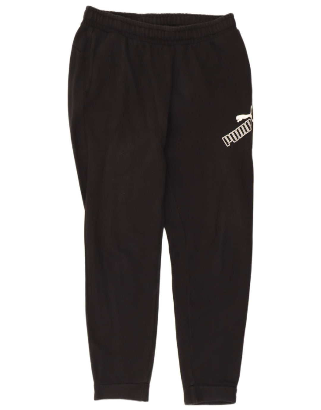 PUMA Mens Graphic Tracksuit Trousers Joggers Large  Black