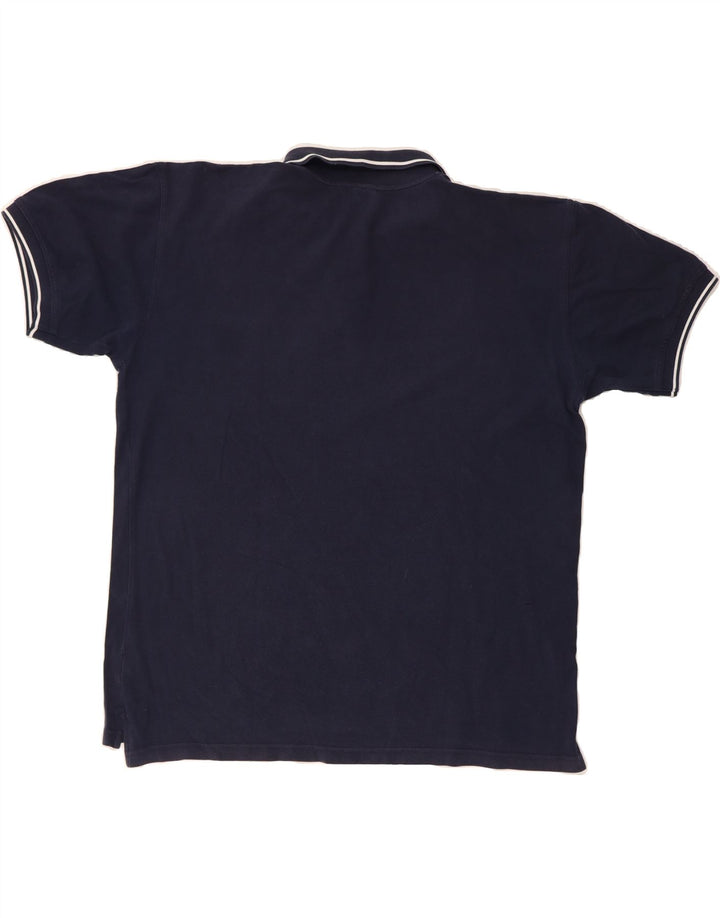FILA Mens Polo Shirt 2XL Navy Blue Vintage Fila and Second-Hand Fila from Messina Hembry 