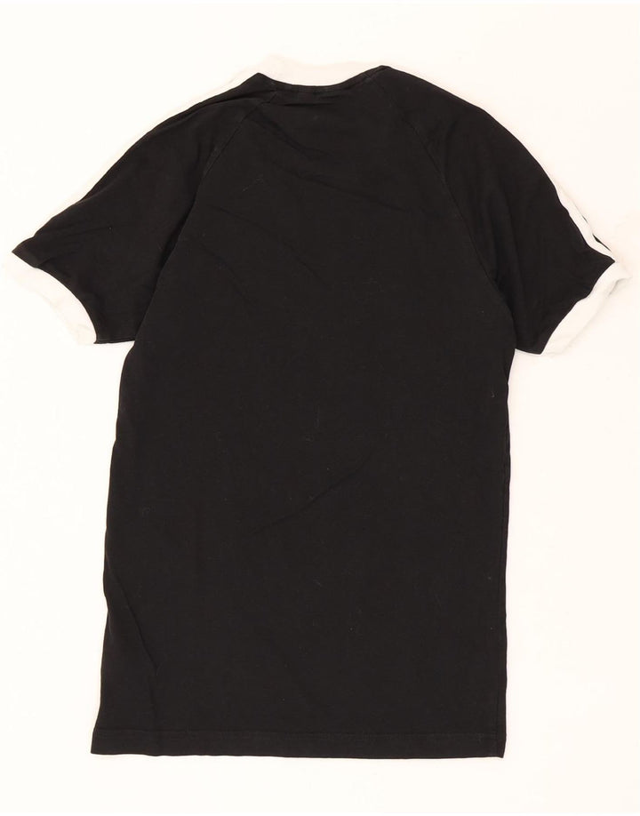 Adidas Herre T-Shirt Top XS Sort Bomuld