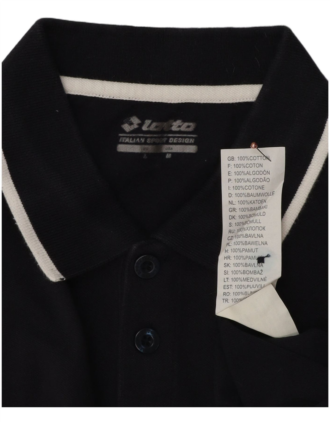 Lotto Herre poloshirt Medium Navyblå Bomuld