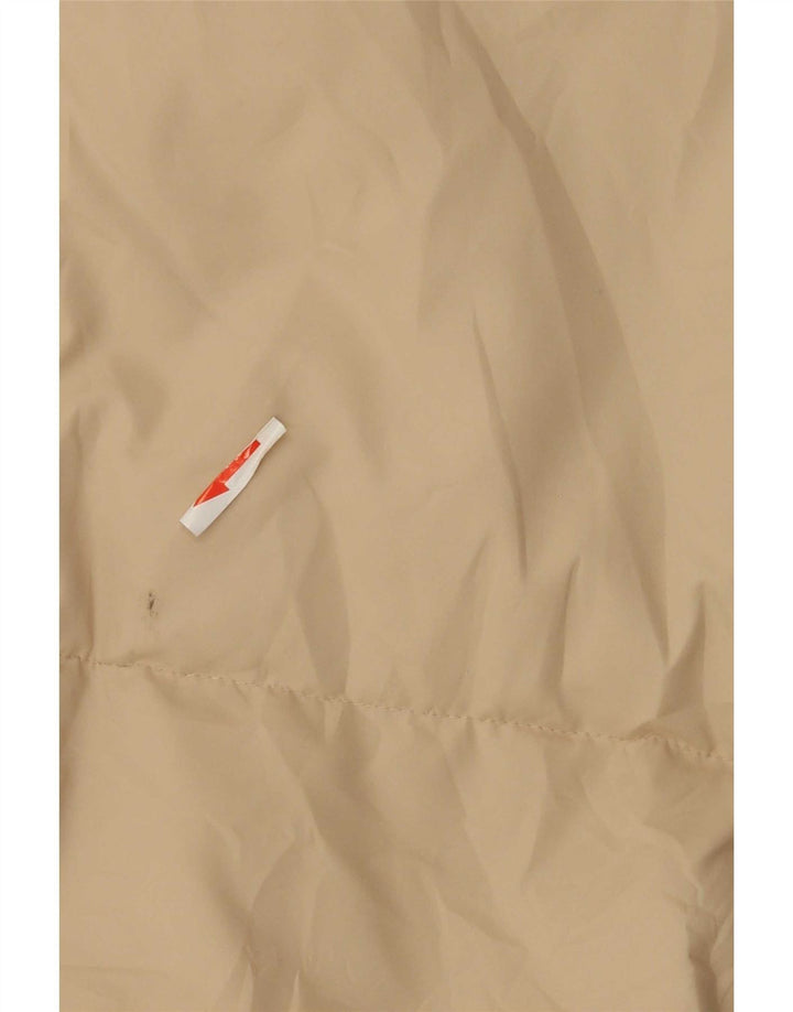 Fila Dame Hætte Polstret Frakke UK 12 Medium Beige Polyester