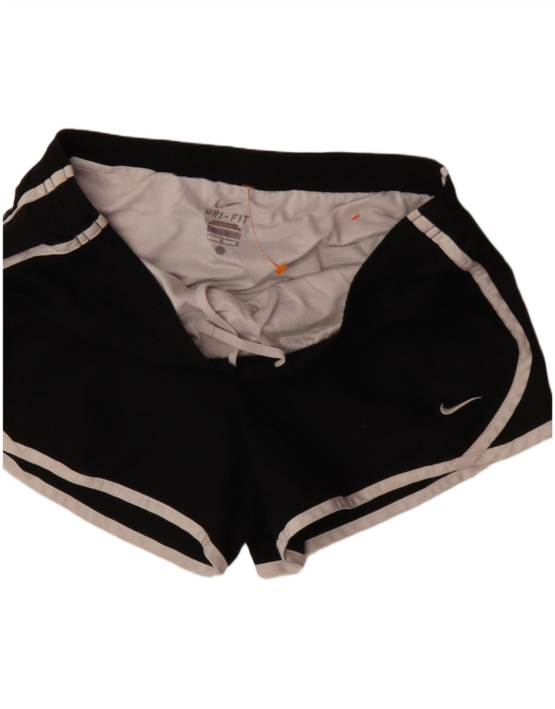 NIKE Dri Fit sportsshorts til kvinder UK 12 Medium Sort polyester