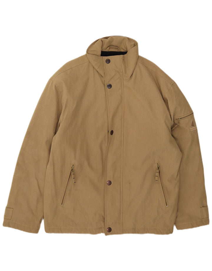 Navigare Herre Windbreaker Jacket UK 42 XL Beige Polyester