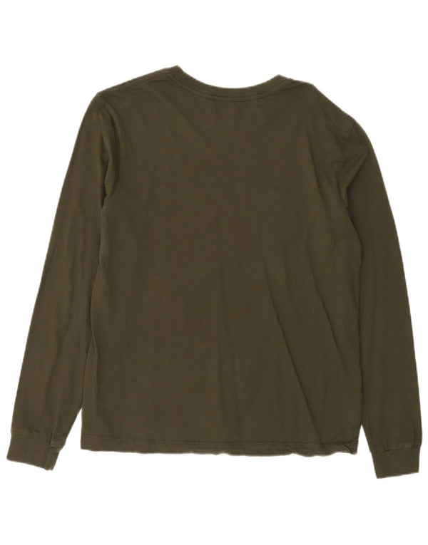 Vans Herre Grafisk Top Langærmet Medium Khaki Bomuld