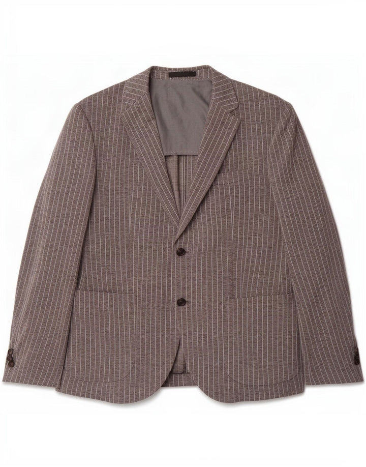 Joop Herre 2 Button Blazer Jacket UK 40 Large Grey Pinstripe