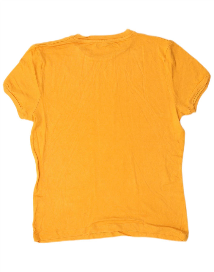 Zara Herre T-Shirt Top Medium Gul Viscose