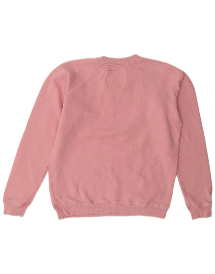 Jack Wills Dame Oversized Sweatshirt Jumper UK 8 Small Pink Bomuld