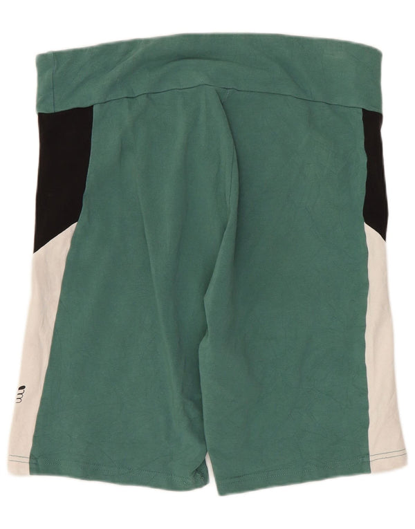 Puma Sportsshorts til kvinder UK 14 Large Green Colourblock Bomuld