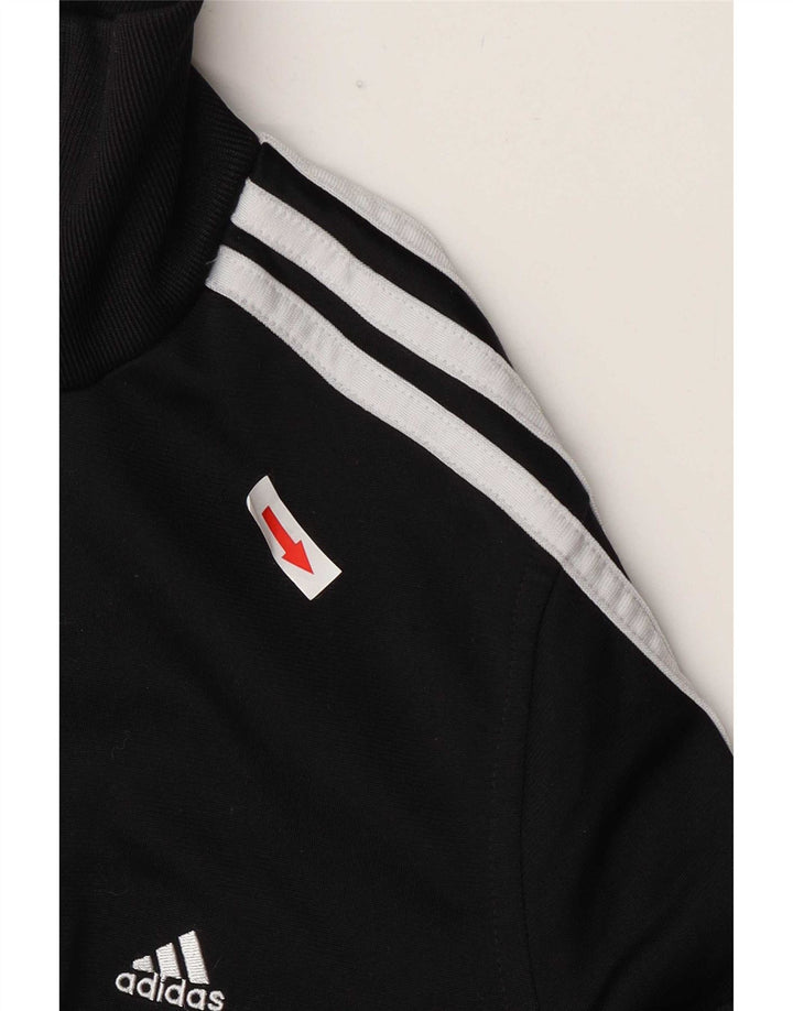 Adidas træningsdragt topjakke til kvinder UK 10 Lille sort polyester