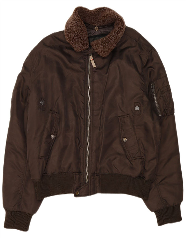 Americanino Herre Bomber Jacket UK 44 2XL Brun Nylon