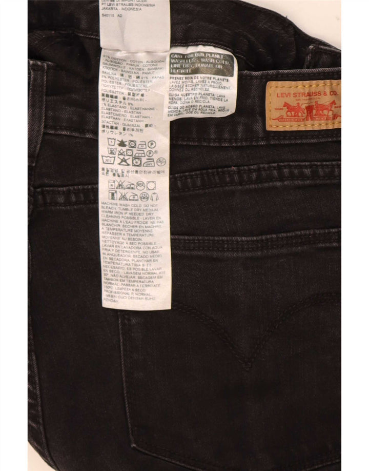 Levi's skinny jeans til kvinder W32 L32 sort bomuld