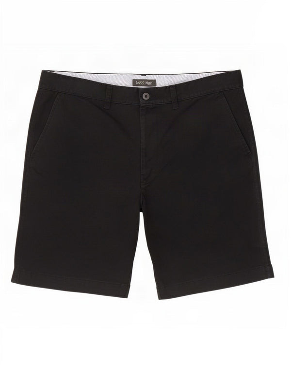 Marks & Spencer Herre Chino Shorts Large W34 Navy Blue Bomuld