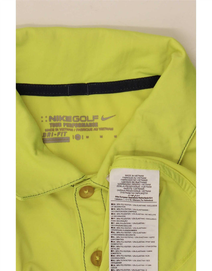 Nike Dri Fit poloshirt til mænd mellemgrøn polyester