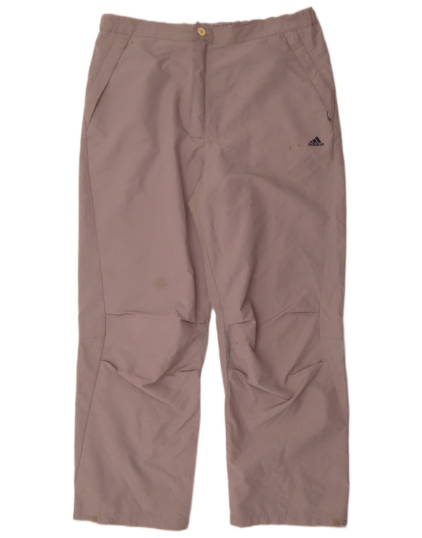 Adidas Straight Chino Bukser XL W40 L32 Grå Polyester