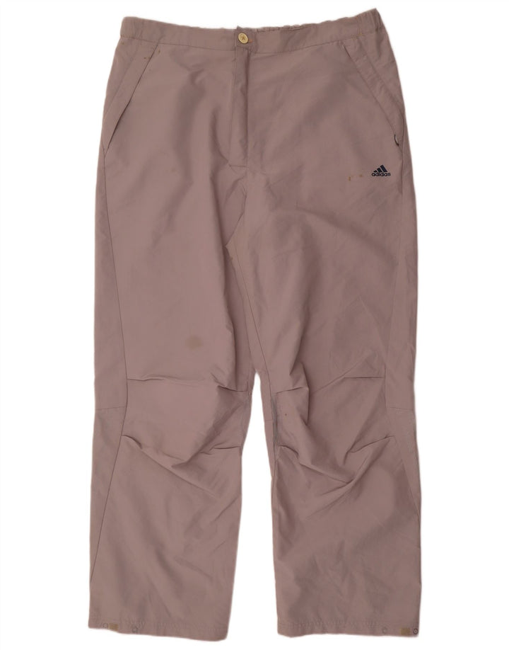 Adidas Straight Chino Bukser XL W40 L32 Grå Polyester
