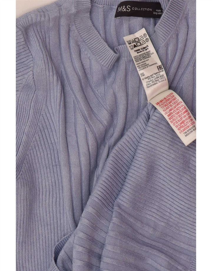 Marks & Spencer Dametrøjetrøje med rund hals DK 12 Medium Blue