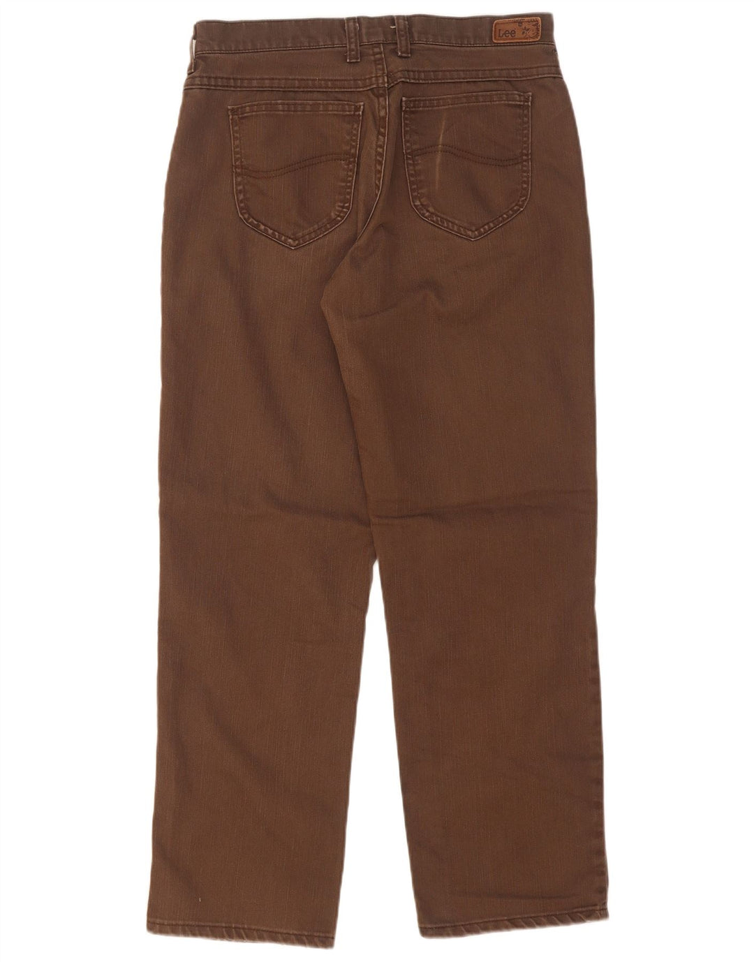 Lee Womens Relaxed Fit Straight Jeans US 8 Medium W30 L29 Brun Bomuld