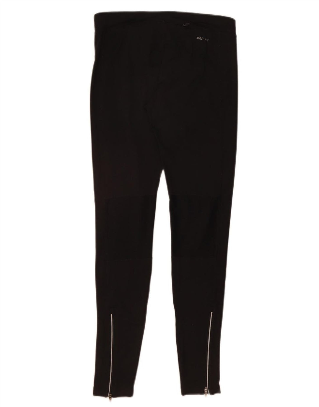 Nike Dame Dri Fit Leggings UK 10 Small Black Polyester
