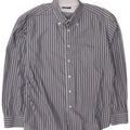 Roccobarocco Herreskjorte Str 45 18 2XL Gråstribet