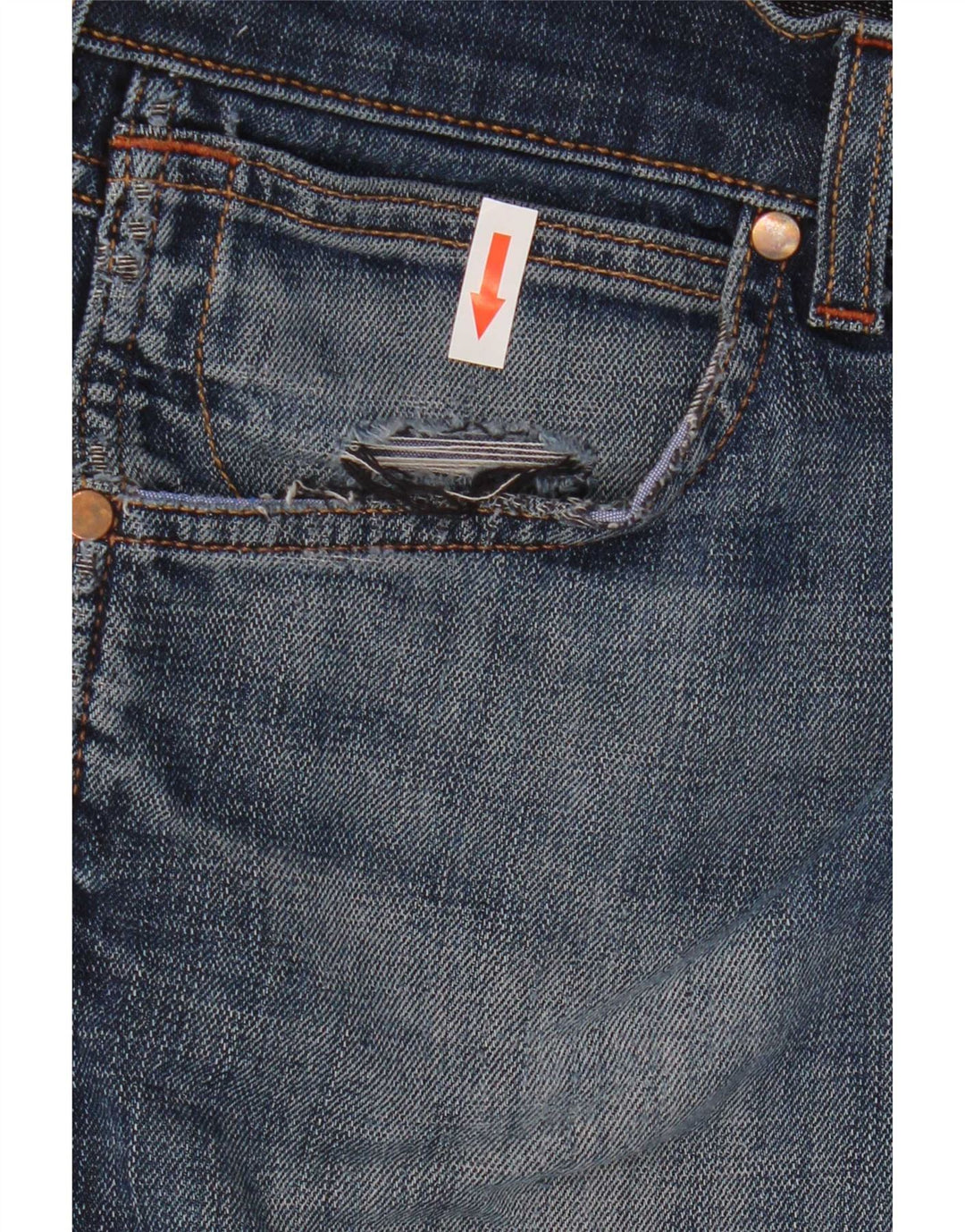 Wrangler Slim Jeans til mænd W35 L29 Marineblå