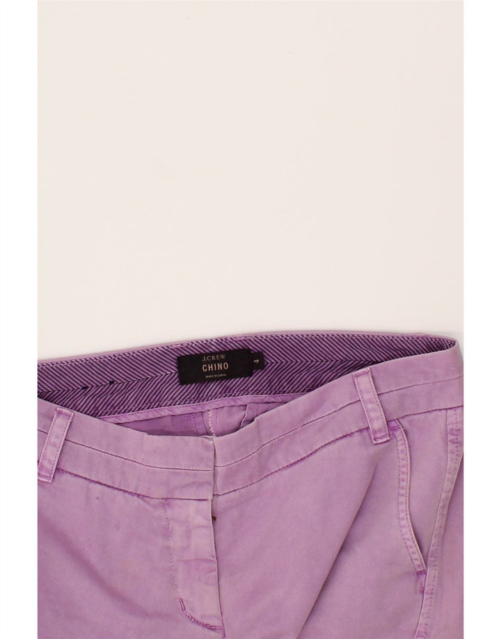 J. CREW Womens Chino Shorts US 4 Small W27  Purple Cotton Vintage J. Crew and Second-Hand J. Crew from Messina Hembry 