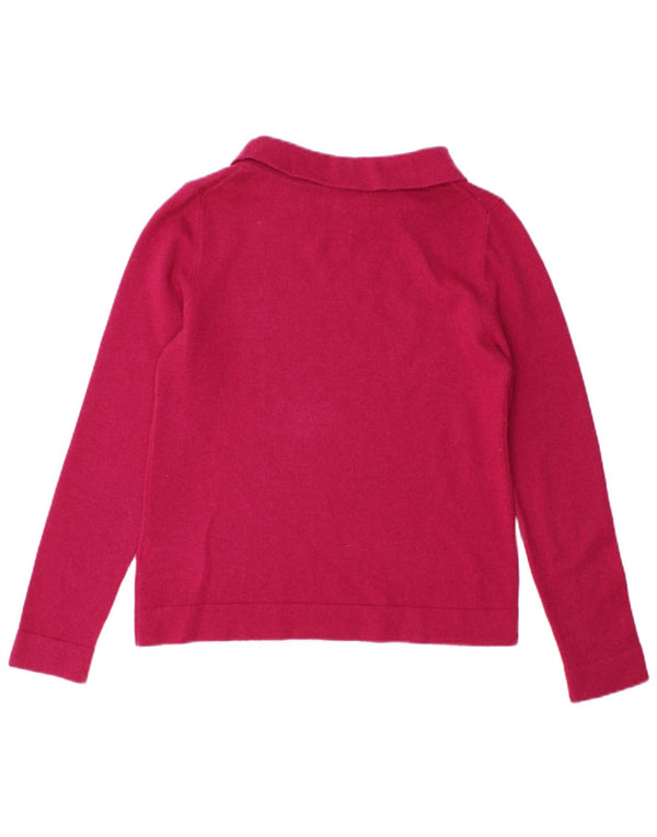 Hobbs Dame Rullehals Sweater UK 10 Lille Pink Uld
