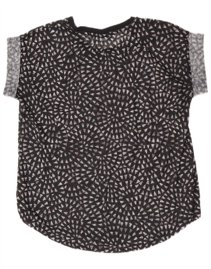 Mossimo Dame See Through Bluse Top UK 18 XL Sort Polyester