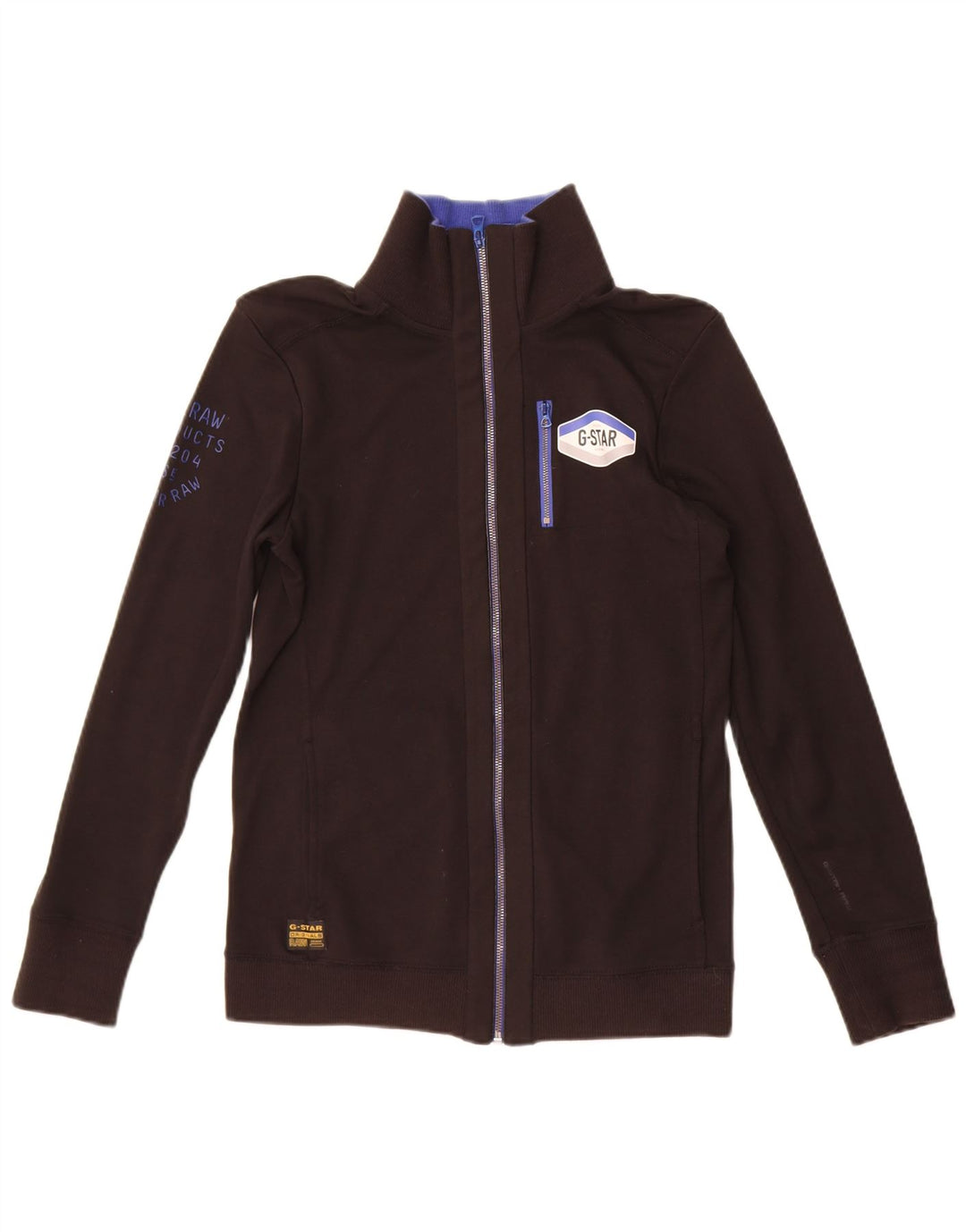 G-Star Womens Grafisk træningsdragt Topjakke UK 12 Medium Sort Bomuld