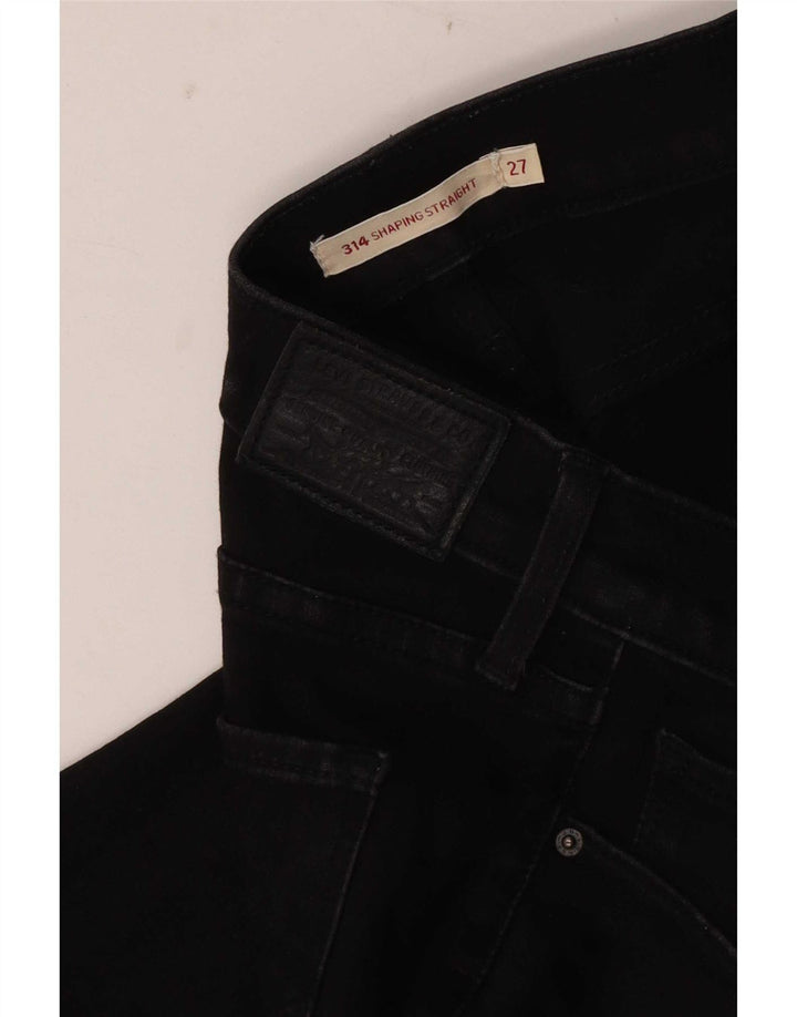 Levi's Womens 314 Shaping Straight Jeans W27 L30 Sort