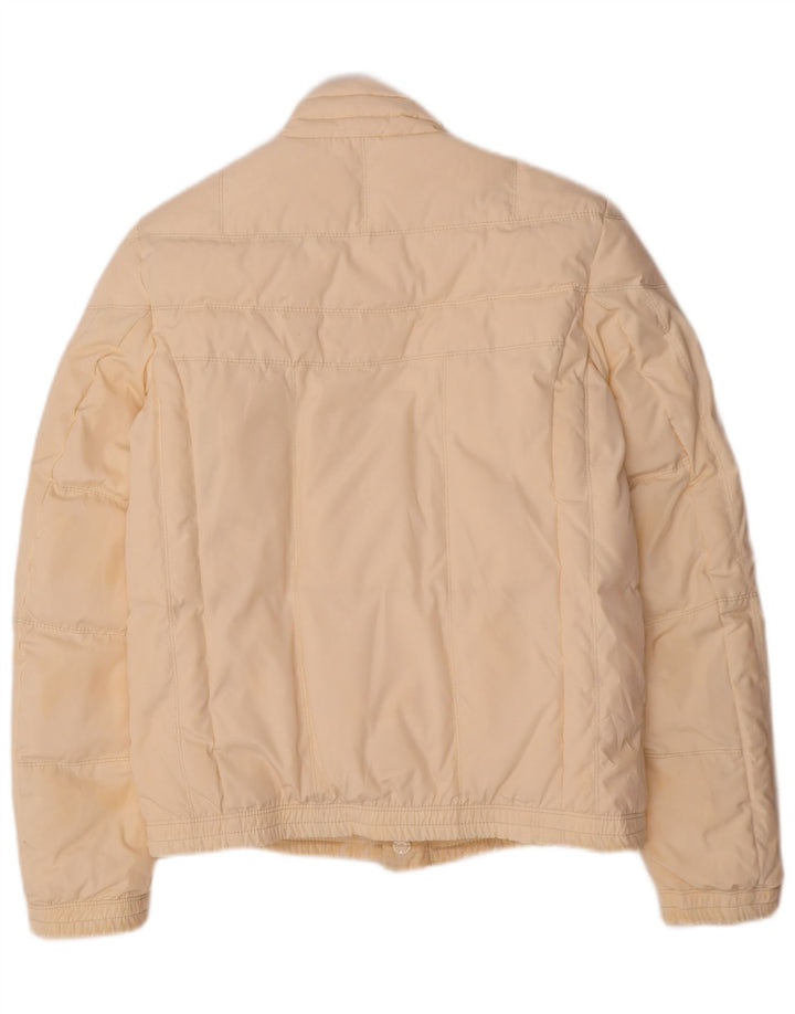 Hugo Boss Womens Vendbar polstret jakke UK 8 Small Beige Polyester