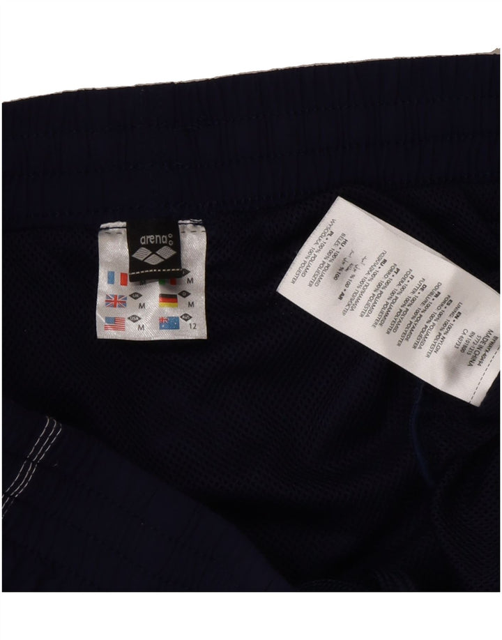 ARENA Mens Sport Shorts Medium  Navy Blue Polyester Vintage Arena and Second-Hand Arena from Messina Hembry 