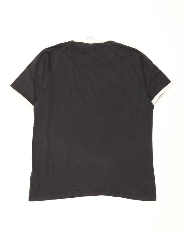 Adidas Herre T-Shirt Top XL Sort Bomuld