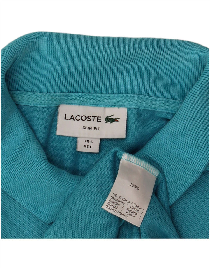Lacoste Herre Slim Fit Polo Shirt Størrelse 5 Stor Blå Bomuld