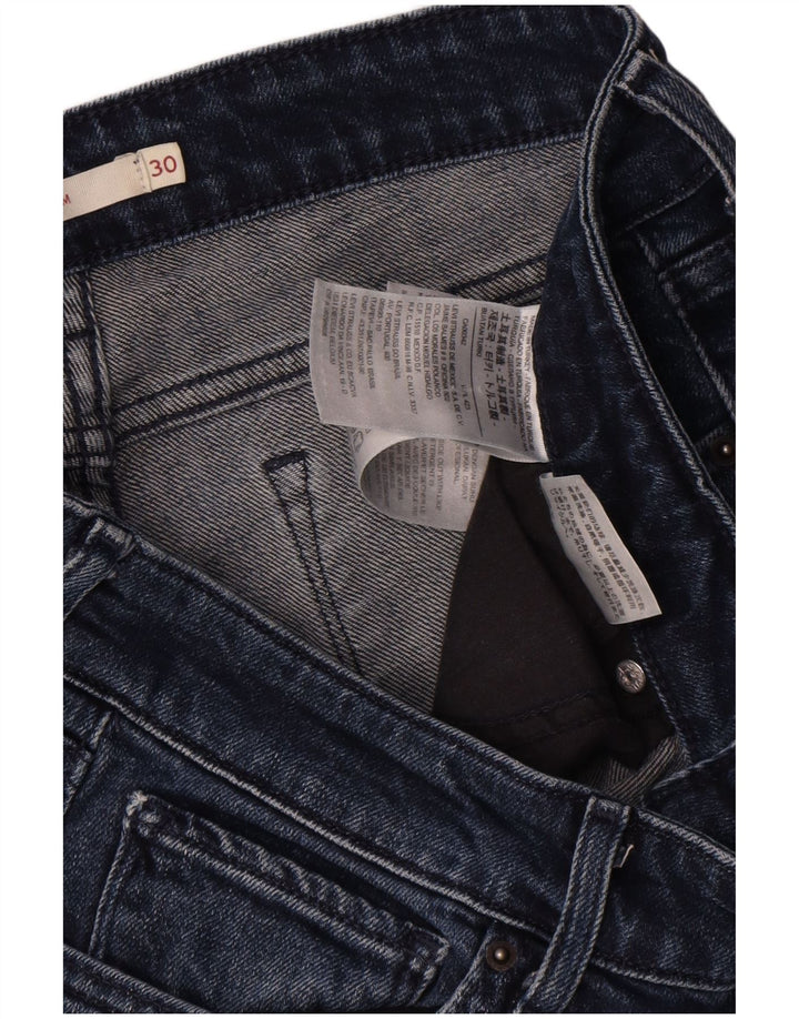 Levi's Dame 712 Slim Jeans W30 L30 Marineblå Bomuld