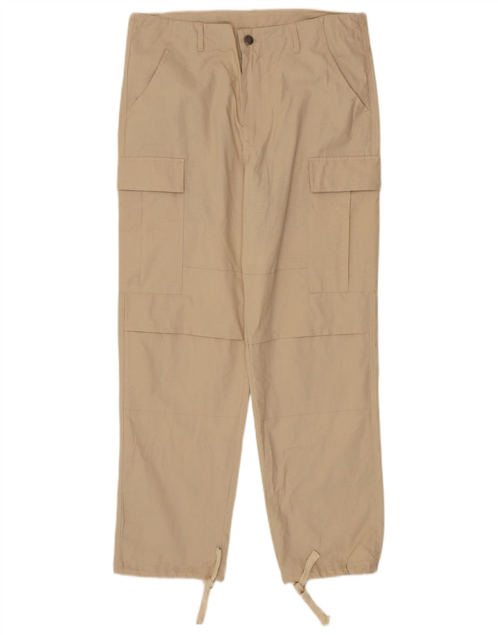 Carhartt Herre Straight Cargo Bukser Medium W34 L29 Beige Bomuld