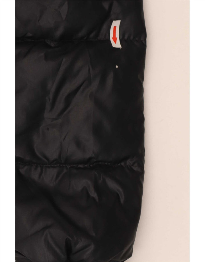 Champion Dame hættepolstret jakke UK 10 Lille sort polyester