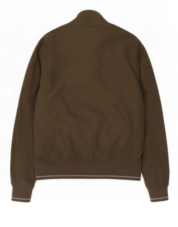 Marks & Spencer Herre Regular Fit Bomber Jacket UK 38 Medium Khaki Polyester