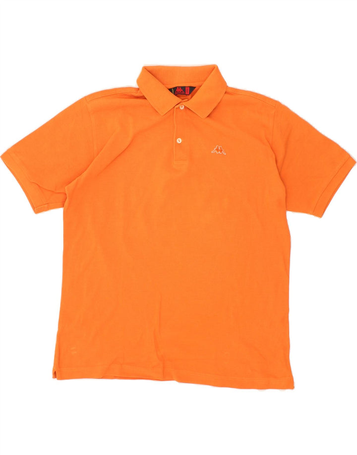 KAPPA Mens Polo Shirt Large Orange Cotton Vintage Kappa and Second-Hand Kappa from Messina Hembry 