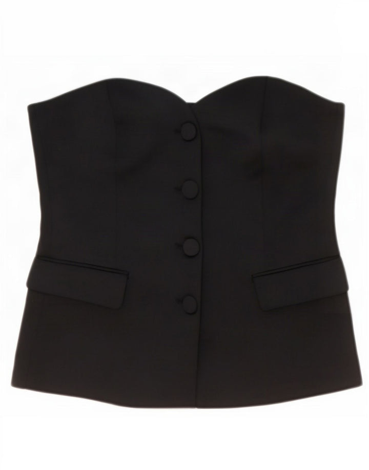 Zara Dame Stropløs Top UK 14 Large Sort