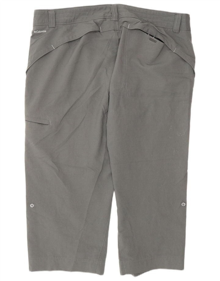 COLUMBIA Dame Cargo Capri Bukser US 16 2XL W38 L22 Grå Polyester