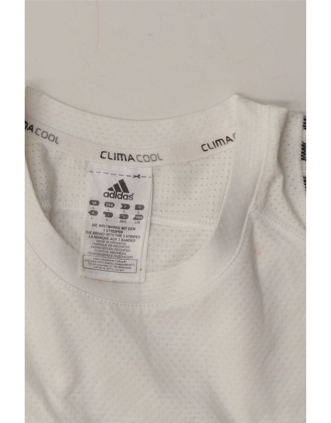 Adidas Herre Climacool T-Shirt Top Stor Hvid Polyester