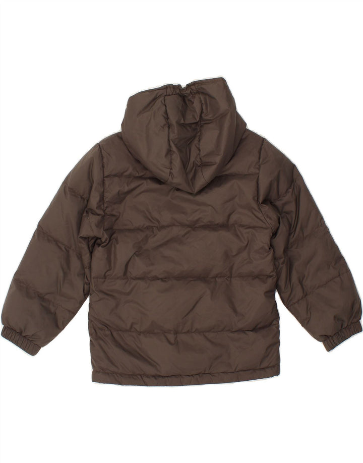 BENETTON Boys Hooded Padded Jacket 5-6 Years Small Khaki Vintage Benetton and Second-Hand Benetton from Messina Hembry 