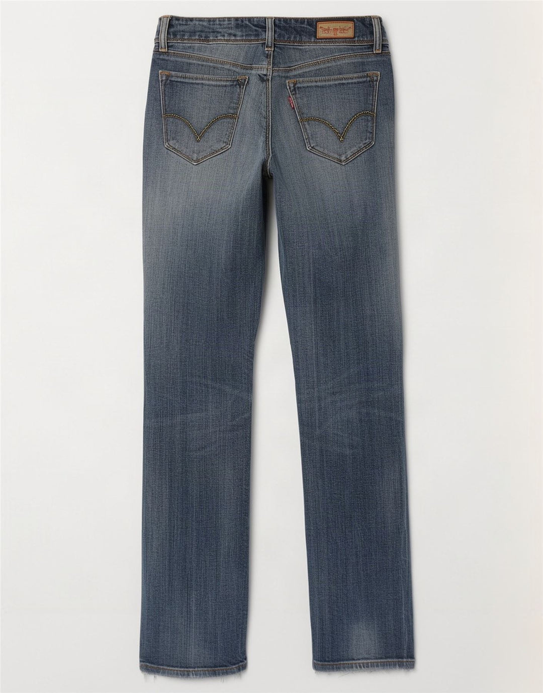 Levi's Dame 470 Straight Jeans W29 L34 Blå Bomuld