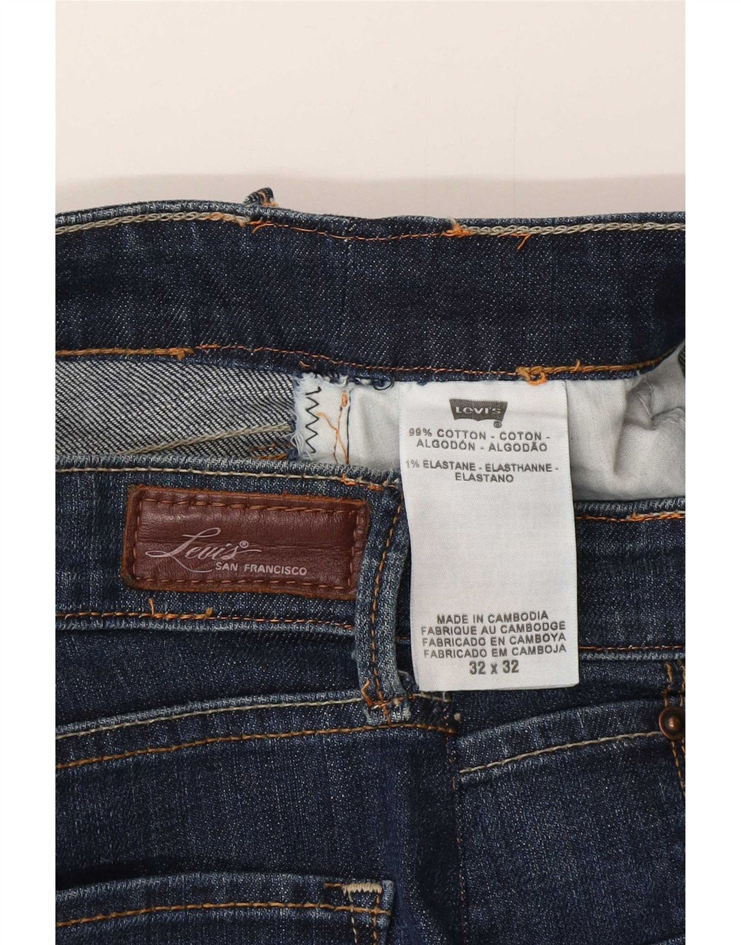 Levi's Dame Bootcut Jeans W32 L32 Blå Bomuld